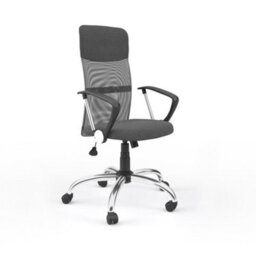 Alphason Dorel Home Orlando Mesh Office Chair With Wheels In Grey