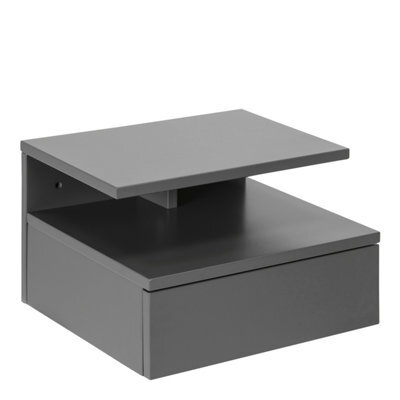 Furniture To Go Ashlan Bedside Table With 1 Drawer In Grey - image 1