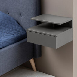 Furniture To Go Ashlan Bedside Table With 1 Drawer In Grey - thumbnail 6