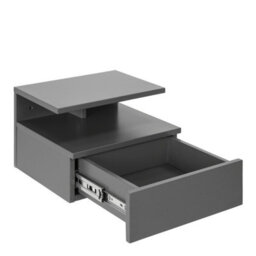 Furniture To Go Ashlan Bedside Table With 1 Drawer In Grey - thumbnail 4