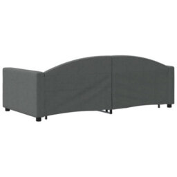 Berkfield Daybed With Trundle And Drawers Dark Grey 90X190 Cm Fabric - thumbnail 5