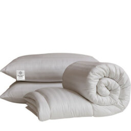 Opulent Home 4.5 Tog Summer Duvet & Pillow Set Striped Microfibre Lightweight - thumbnail 1