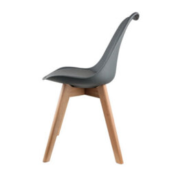 2 Tulip Dining Chairs, Wooden Designer Chair Modern Office Kitchen Home Furniture - thumbnail 6