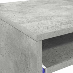 Berkfield Modern Computer Desk Concrete Grey Particle Board Concrete Desk - thumbnail 9