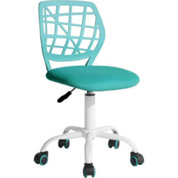 Office Chair   Adjustable Height And Swivel Design, Aqua - thumbnail 1