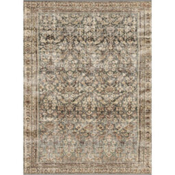 Livabliss Galey Alix Collins Avenue-Vintage Green Brown Beige Traditional Vintage Boho Fringe Living Dining Bedroom Rug 198 X 275 Cm - thumbnail 2