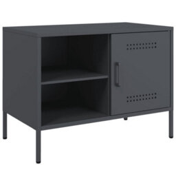Berkfield Industrial Tv Cabinet Anthracite 68X39X50.5 Cm Steel