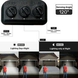 paul russells Integrated Pir Led Floodlight With Pir Sensor 10W, 1200 Lumens, Ip65, Day Light 6500K - thumbnail 4