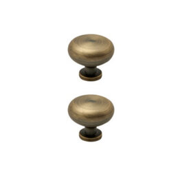 Homestylestore Light Grey And Oak 1210mm Bathroom Vanity Unit And Aged Gold Round Handles - thumbnail 2