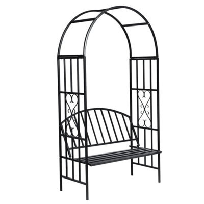 Walplus Garden Rose Arch With Bench Outdoor Seater Furniture - image 1