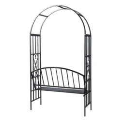 Walplus Garden Rose Arch With Bench Outdoor Seater Furniture - thumbnail 3