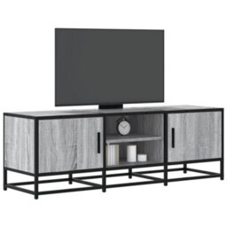 Berkfield Tv Cabinet Grey Sonoma 120X35X41 Cm Engineered Wood And Metal - thumbnail 1