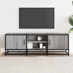 Berkfield Tv Cabinet Grey Sonoma 120X35X41 Cm Engineered Wood And Metal - thumbnail 3