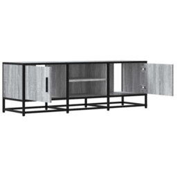 Berkfield Tv Cabinet Grey Sonoma 120X35X41 Cm Engineered Wood And Metal - thumbnail 7