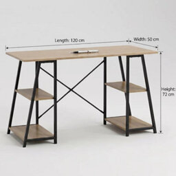 Wooden Computer Desk For Home Office 120L X50W X 72H Cm - thumbnail 2