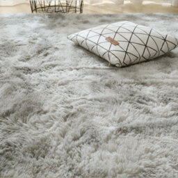 120X170Cm Silver Grey Rugs Living Room Large Soft Touch Rug Rug Fluffy Bedroom Rugs Modern Tie-Dye Rooms - thumbnail 3