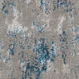 Grey Blue Modern Floral Optical/ (3D) Rug Easy To Clean Living Room And Bedroom-66 X 229Cm (Runner) - thumbnail 6