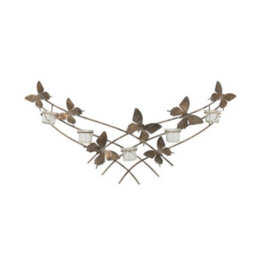Minster Candle Holder - Metal - L8 X W38 X H79 Cm - thumbnail 1