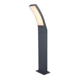 GoodHome Gambell Dark Grey Mains-Powered 1 Lamp Integrated Led Outdoor Post Light (H)600mm - thumbnail 2