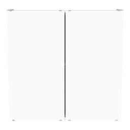 Kalena Matt Dove Grey Double Bathroom Wall Cabinet With 2 Mirror Doors (H)540mm (W)550mm - thumbnail 4