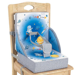 Ladida Portable Toddler Booster Seat,lightweight,compact,easy Clean, With Straps, Blue - thumbnail 1