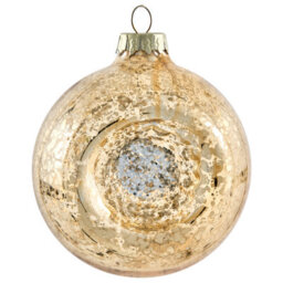 Beliani Set Of 50 Baubles Sparkle Glass Red/ Gold - thumbnail 5