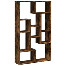 Berkfield Durable Bookcase Smoked Oak 72X20X120 Cm Engineered Wood - thumbnail 1