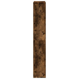 Berkfield Durable Bookcase Smoked Oak 72X20X120 Cm Engineered Wood - thumbnail 6