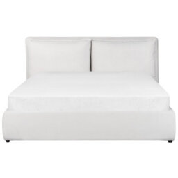 Beliani Ottoman Bed Velvet Bajonna 160 X 200 Cm (Eu King Size) Off-White - thumbnail 6