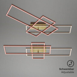 Briloner Mains-Powered Led Gold Brown Dimmable Ceiling Lamp - thumbnail 6