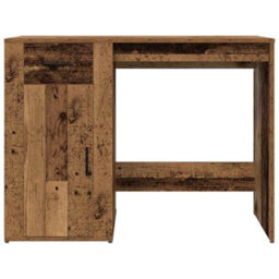Berkfield Modern Desk Old Wood 100X49X75 Cm Engineered Wood - thumbnail 5