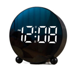 Led Digital Clock Bedside Table Alarm Clocks Time Display Adjustable Brightness - thumbnail 5