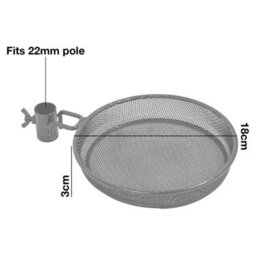 Woodside Mesh Bird Feeder Tray W/ Universal 22mm Pole Clamp Garden Seed/nut Dish 2 Pack - thumbnail 5