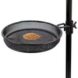 Woodside Mesh Bird Feeder Tray W/ Universal 22mm Pole Clamp Garden Seed/nut Dish 2 Pack - thumbnail 4