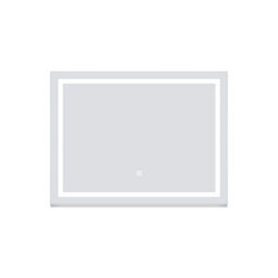 AVER-GROWTH Bathroom Mirror With Led Lights Demister Pad Anti-Fog Dimmable Touch/wall Switch Portrait/landscape Wall Mounted 700X500mm - thumbnail 7