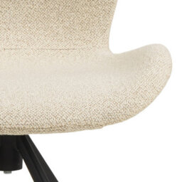 Furniture To Go Batilda Swivel Dining Chairs In Cream Fabic Set Of 2 - thumbnail 7