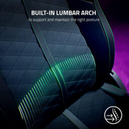 Razer Enki Gaming Chair Black/green - thumbnail 5