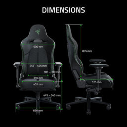 Razer Enki Gaming Chair Black/green - thumbnail 3