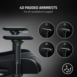 Razer Enki Gaming Chair Black/green - thumbnail 7