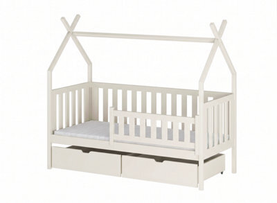 Arte Simba Cotton 90 X 190Cm Single Bed With Removable Guardrail And 2 Drawers - Foam/bonnell Mattress Included - image 1