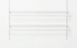 Strong Steel White Expanding Adjustable 2 Tier Shoe Rack By Closetmaid - thumbnail 2
