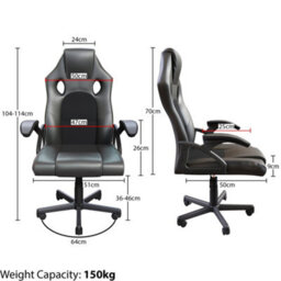 Lassic Vida Designs Coma Racing Gaming Ukfr Chair, Grey - thumbnail 3