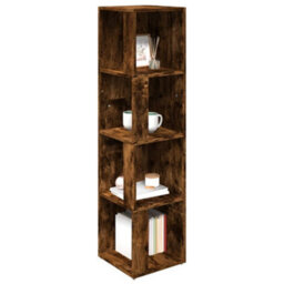 Walplus Corner Cabinet Smoked Oak 33X33X132 Cm Engineered Wood - thumbnail 6
