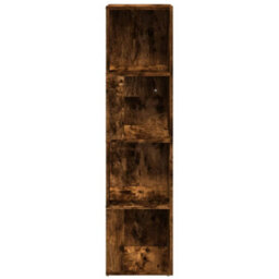 Walplus Corner Cabinet Smoked Oak 33X33X132 Cm Engineered Wood - thumbnail 3