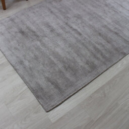 Plain Silver Modern Handmade Rug For Dining Room Bedroom & Living Room-160Cm X 230Cm - thumbnail 5