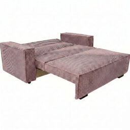 Sofa Bed With Storage Furnipol Viva Star Iii Pink Poso145 Fabric Wooden Frame Pull Out Freestanding Design Modern Living Room - thumbnail 3