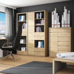 Furniture To Go Shetland 1 Door 6 Drawer Cupboard - thumbnail 4