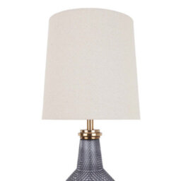 Pagazzi Lighting Pagazzi Lia 1 Light Antique Brass Textured Glass Table Lamp - thumbnail 3