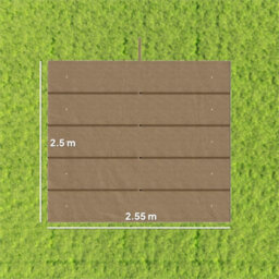 Tan Pergola Replacement Canopy Breathable Shade Fabric - thumbnail 3