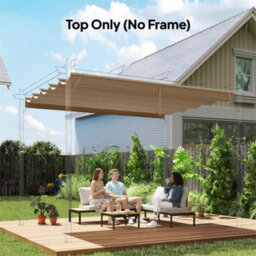 Tan Pergola Replacement Canopy Breathable Shade Fabric - thumbnail 5